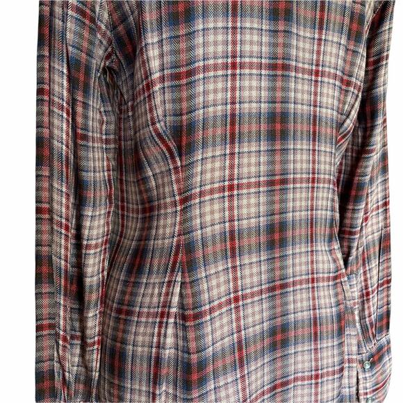 Treasure & Bond Flannel Plaid Boyfriend Style Button Down Women's Size Small - Picture 7 of 9